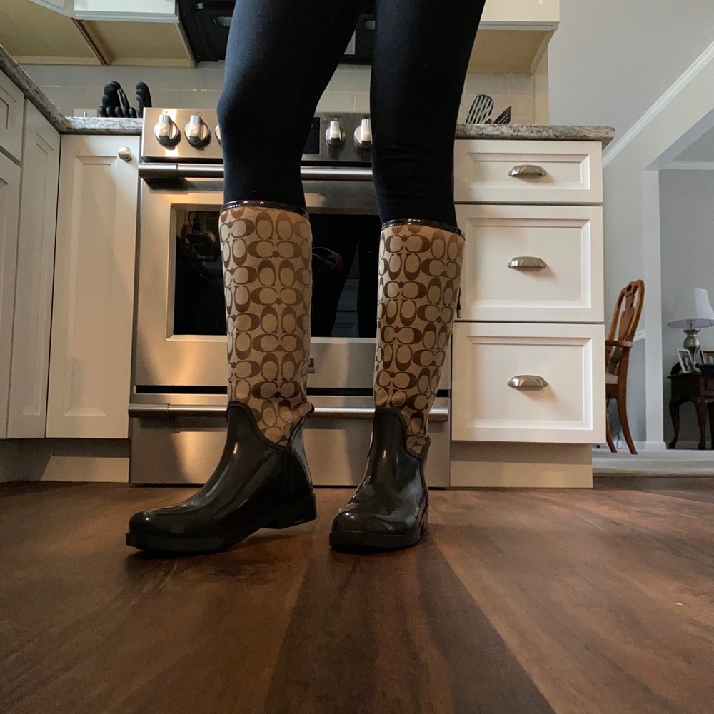 Coach rain boots